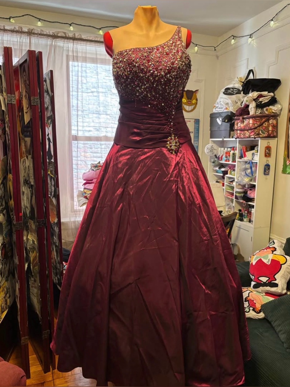 Maroon Ball Gown